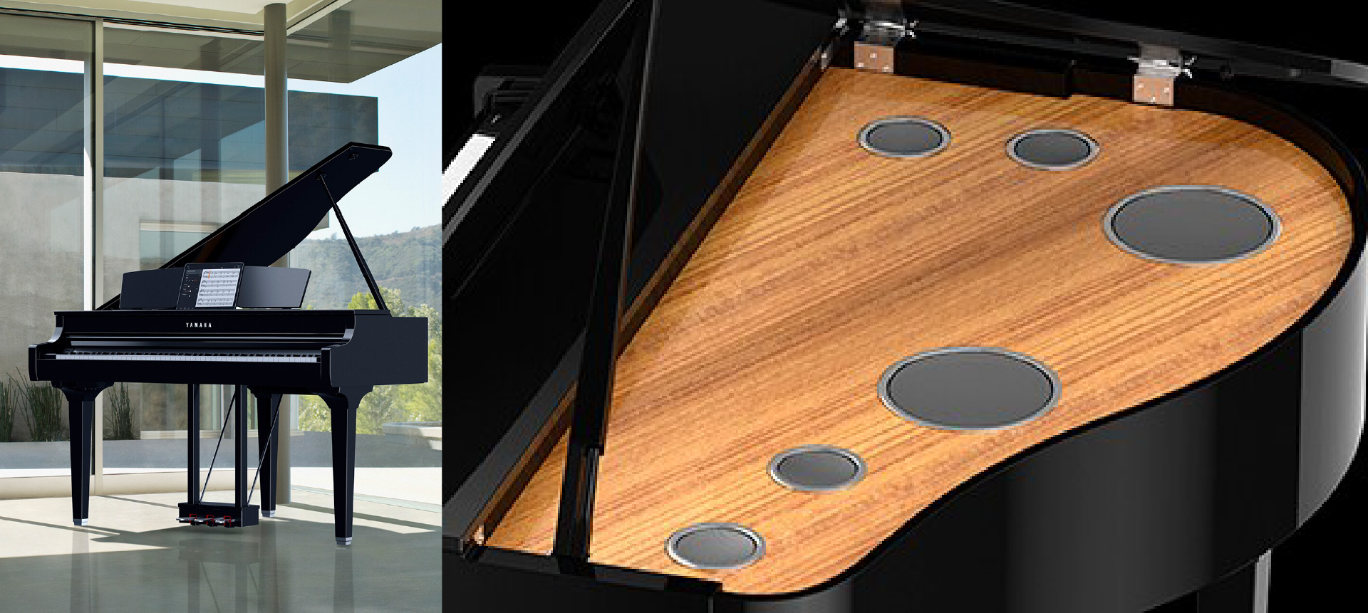 เปียโนไฟฟ้าทรงเบบี้แกรนด์ Yamaha CSP-295GP ตกแต่งบ้านหรู MuStore