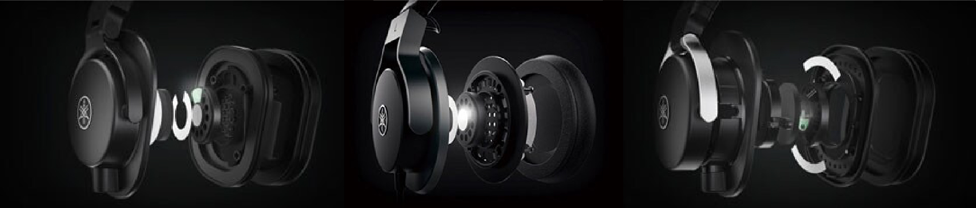 ไดรเวอร์ CCAW และโครงสร้างเสียงหูฟังมอนิเตอร์ Yamaha HPH-MT Series