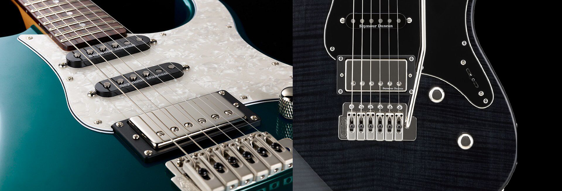 ปิ๊กอัพ Seymour Duncan HSS และสวิตช์ตัดคอยล์ Push-Pull บน Yamaha Pacifica 612