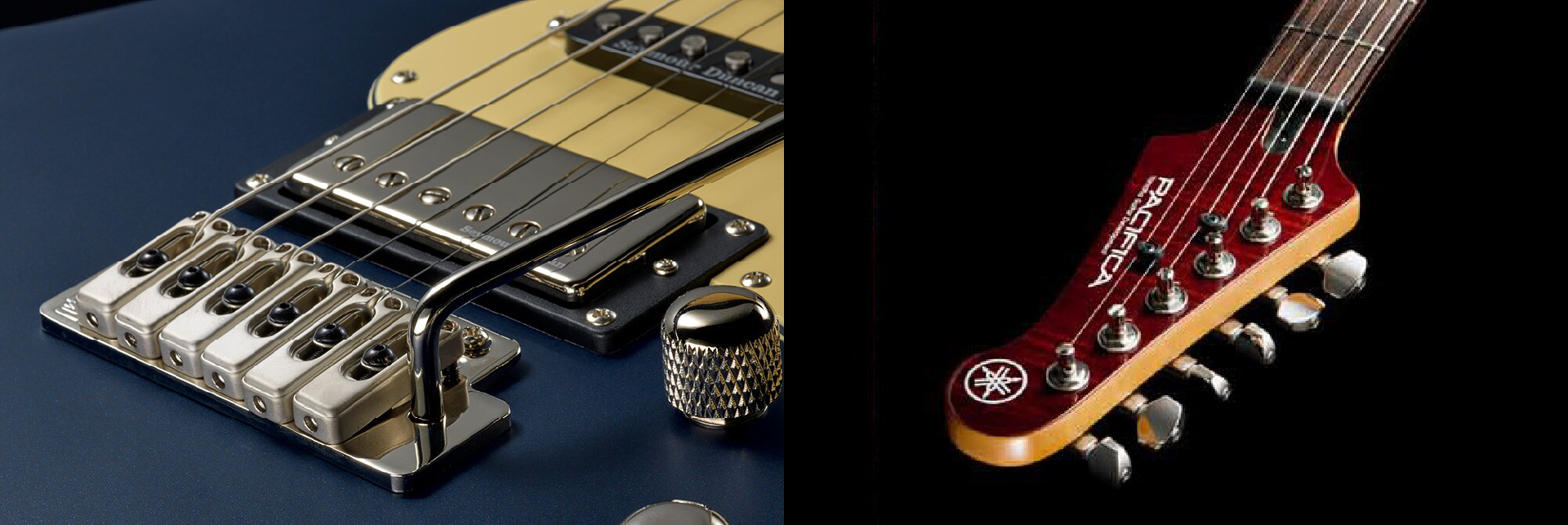 คันโยก Wilkinson VS50 และลูกบิด Grover Locking Tuners กีตาร์ Yamaha PAC600